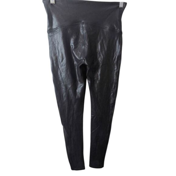 SPANX Faux Leather Leggings Size Medium - Picture 3 of 3